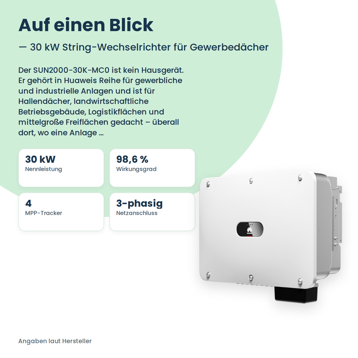 HUAWEI SUN2000-30K-MC0 String-Wechselrichter 30 kW