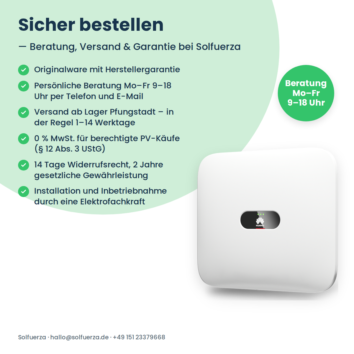 HUAWEI SUN2000-6KTL-M1 HC Hybrid-Wechselrichter 6 kW