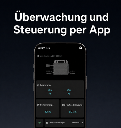 Marstek-App zur Überwachung und Steuerung von Solarertrag und Speicherstand