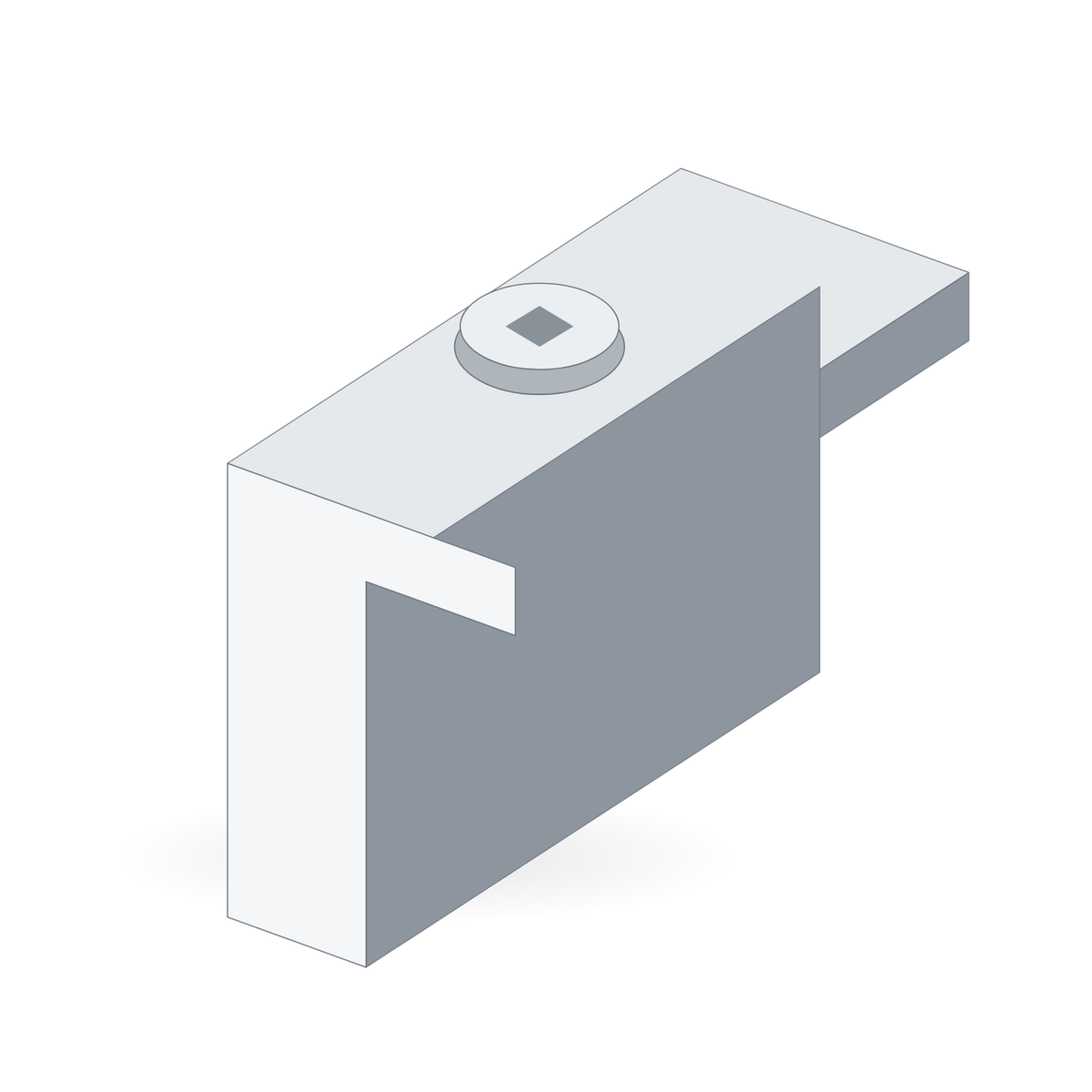 Solfuerza Flachdach Endklemmen-Set für Modulrahmen 30–42 mm – freigestellt