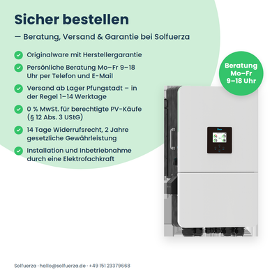 Deye SUN-15K-SG05LP3-EU – 15 kW Hybrid-Wechselrichter dreiphasig für Niedervolt-Speicher